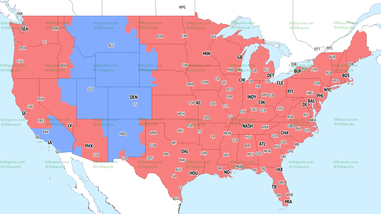 Broncos vs. Chargers broadcast map Will the game be on TV? Denver